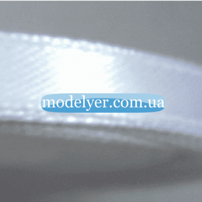 Лента атласная 0,6 см (белый)